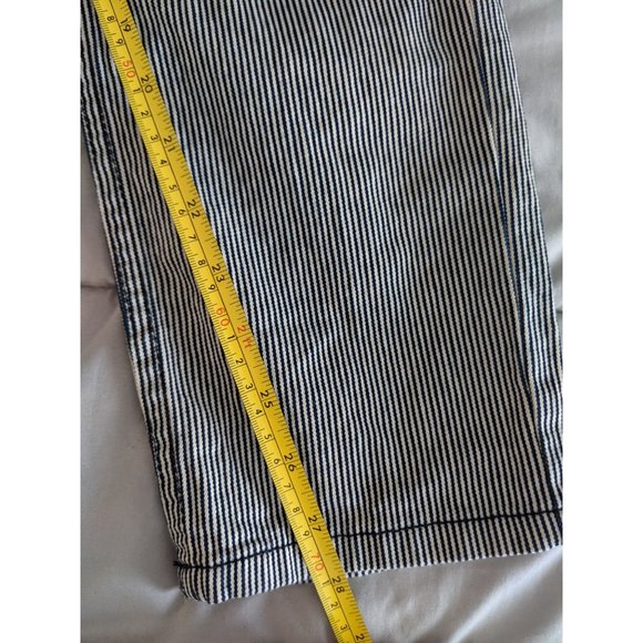 Joie Aerindis Jeans In Cadet Stripe Sz 30 High Rise Straight Leg - Picture 9 of 9